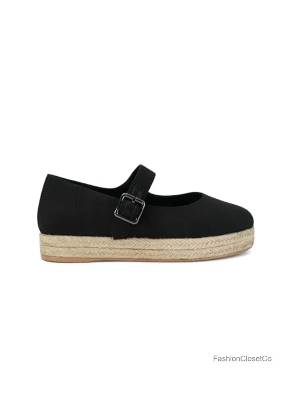 Women's Platform Mary Jane Espadrilles Casual Ballet Flats